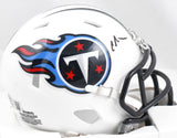 Chris Johnson Autographed Tennessee Titans Speed Mini Helmet Beckett W Hologram