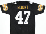 Mel Blount Autographed Black Pro Style Jersey - Prova *Black