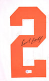 Earl Campbell Autographed White College Stat Style Jersey - Beckett W Hologram