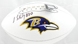 Isaiah Likely Autographed Baltimore Ravens Logo Football - Beckett W Hologram