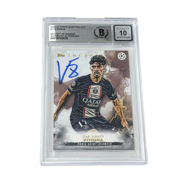 Vitinha Signed 2022-23 Topps Inception UCC #113 - BGS 10 Autograph