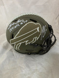 JOSH ALLEN & THURMAN THOMAS "MVP" SIGNED BILLS STS AUTHENTIC HELMET BECKETT
