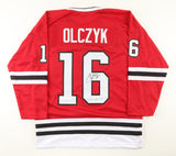 Eddie Olczyk Signed Chicago Blackhawks Jersey (JSA) 1994 Stanley Cup Champion