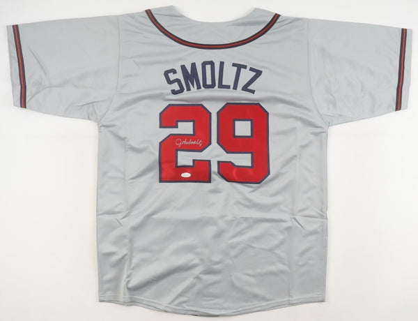 John Smoltz Signed Atlanta Braves Jersey (Beckett) 1995 World Series Champion