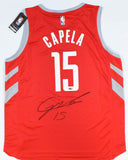 Clint Capela Autographed Houston Rockets Nike Fast Break Jersey - Tristar *Black