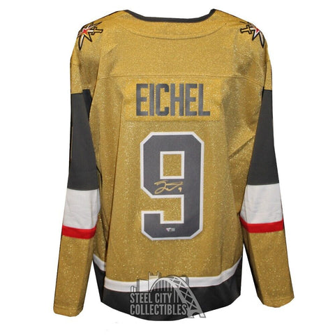 Jack Eichel Autographed Vegas Gold Hockey Jersey - Fanatics