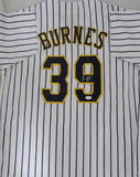 Brewers CY Young CORBIN BURNES Signed Custom Replica Pinstripe Jersey AUTO - JSA