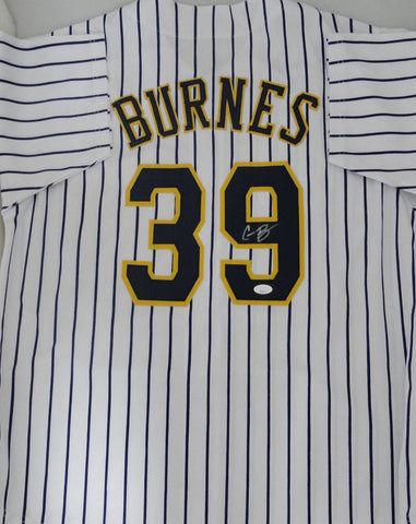 Brewers CY Young CORBIN BURNES Signed Custom Replica Pinstripe Jersey AUTO - JSA