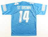 Amon Ra St Brown Signed Detroit Lions Jersey (PIA) Pro Bowl Wide Receiver