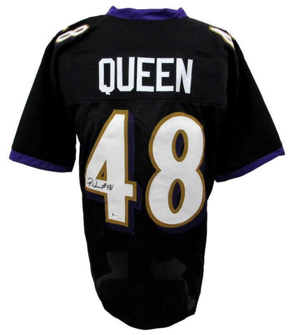 Patrick Queen Signed Black Custom Football Jersey Ravens Beckett 186214