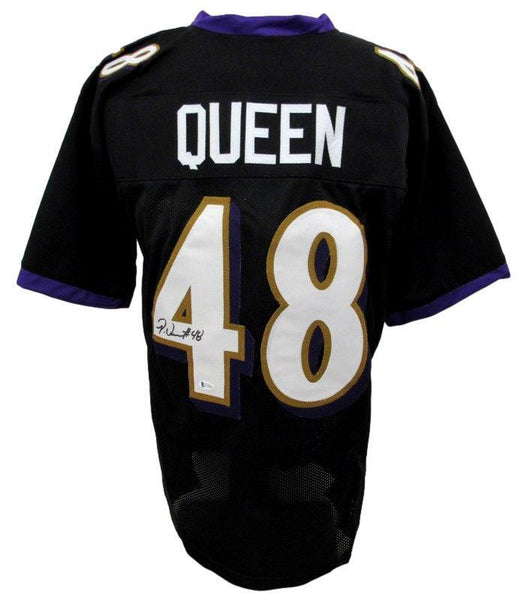 Patrick Queen Signed Black Custom Football Jersey Ravens Beckett 186214