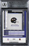 Ravens Ray Lewis Signed 2005 Playoff Contenders #10 Card Auto 10! BAS Slabbed