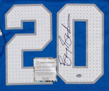 Barry Sanders Signed Detroit Lions Nike Engineered NFL Replica Jersey (Schwartz)