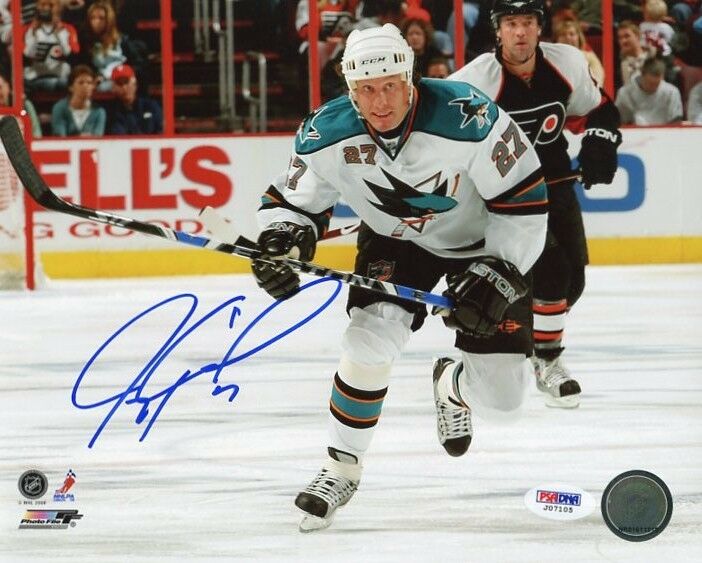 Sharks Jeremy Roenick Signed Authentic 8X10 Photo Autographed PSA/DNA ...