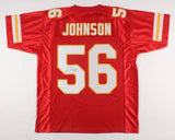 Derrick Johnson Signed Kansas City Chiefs Red Jersey (JSA) 4xPro Bowl Linebacker
