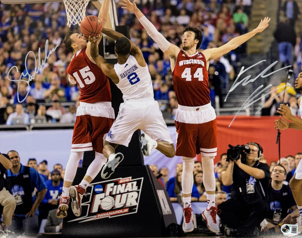 FRANK KAMINSKY & SAM DEKKER Dual Signed 16x20 Photo - Wisconsin Badgers - BAS