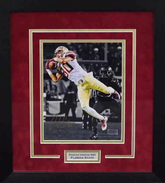 RASHAD GREENE SIGNED FLORIDA STATE SEMINOLES 8x10 FRAMED PHOTO COA