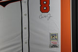 Cal Ripken Jr Autographed Mitchell & Ness Framed Blue Jersey JSA 40124