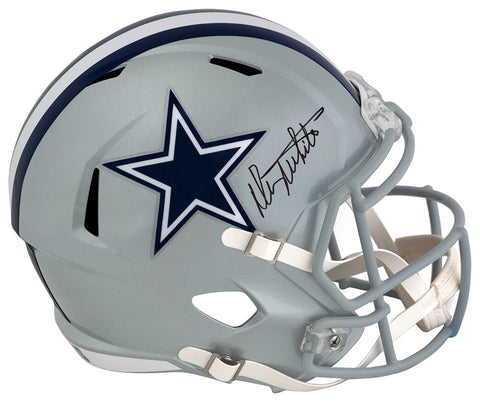 Danny White Signed Cowboys Riddell Full Size Speed Replica Helmet (SCHWARTZ COA)