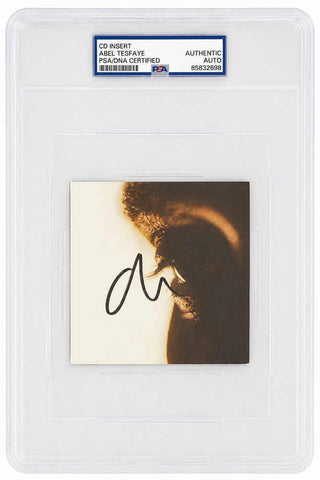 The Weeknd (Abel Tesfaye) Signed 5x5 CD Insert - (PSA/DNA Encapsulated)