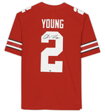 Chase Young Autographed Ohio State Buckeyes Scarlet Nike Game Jersey Fanatics