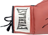 LARRY HOLMES AUTOGRAPHED SIGNED RED EVERLAST BOXING GLOVE JSA STOCK #227961