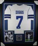 TREVON DIGGS (Cowboys white TOWER) Signed Autographed Framed Jersey JSA