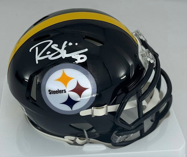 Steelers Linebacker RYAN SHAZIER Signed Riddell Speed Mini Helmet AUTO - BAS