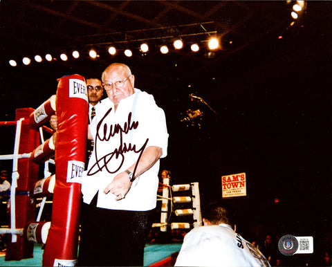 Angelo Dundee Autographed Signed 8x10 Photo Trainer Beckett BAS QR #BH29114