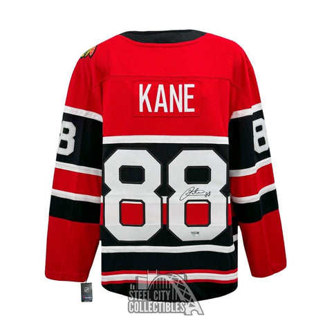 Patrick Kane Autographed Chicago 2022-23 Reverse Retro Hockey Jersey - Fanatics