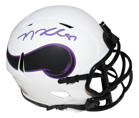 TJ Hockenson Signed Minnesota Vikings Lunar Mini Helmet Beckett 40871