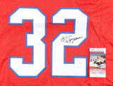 OJ Simpson Buffalo Signed Red Football Jersey JSA