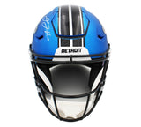 Jared Goff Signed Detroit Lions Speed Flex Auth Alt 2024 Dark Blue NFL Helmet