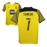 Jadon Sancho Signed Borussia Dortmund Soccer Jersey #7 with Beckett COA