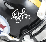 Troy Polamalu Autographed Pittsburgh Steelers Speed Mini Helmet - Beckett W Holo