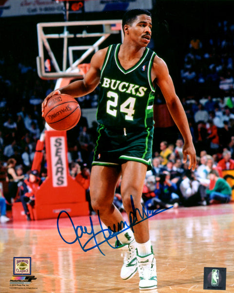 Milw Bucks JAY HUMPHRIES Signed 8x10 Photo #2 AUTO - 1984 1st Round Pick
