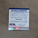 FRAMED KANSAS CITY CHIEFS DERRICK JOHNSON AUTOGRAPHED INSCRIBED JERSEY PSA COA