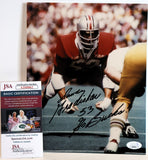 Randy Gradishar (Ohio State) Autographed 8x10 Photograph Inscribed "Go Bucks!"