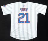 Sammy Sosa Signed Chicago Cubs Nike Home Pinstriped Authentic Jersey (JSA QR)