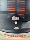 Patrick Surtain II Autographed/Inscribed "GO BRONCOS" Navy Pro Helmet BAS COA