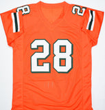 Clinton Portis Signed Orange College Style Jersey w/Natl Champs- Beckett W Holo
