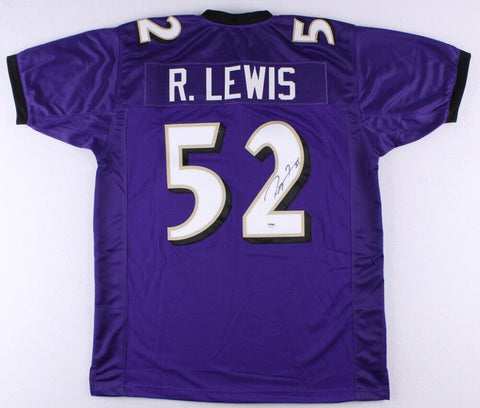 Ray Lewis Signed Ravens Jersey (PSA COA) 13xPro Bowl LB / 2xSuper Bowl Champion