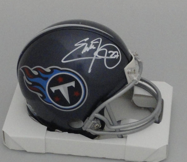 Titans EDDIE GEORGE Signed Riddell Tennessee VSR4 Mini Helmet AUTO - BAS
