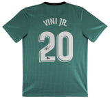 Real Madrid Vinicius Vini Jr. Authentic Signed Teal Adidas Jersey BAS