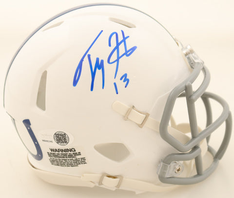 T.Y. Hilton Signed Indianapolis Colts 1956 Throwback Mini Helmet - JSA