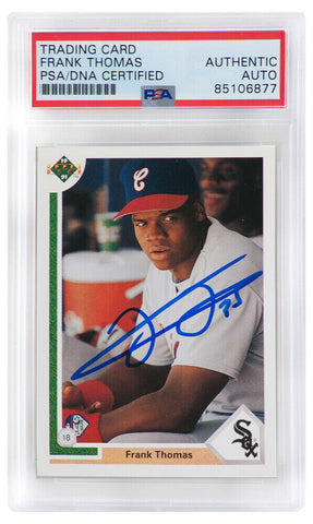 Frank Thomas Signed White Sox 1991 Upper Deck Baseball Card #246 - (PSA Slabbed)