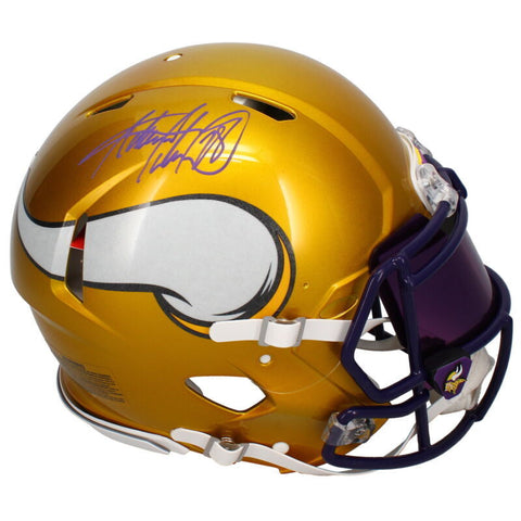 Adrian Peterson Autographed Vikings Flash Authentic Helmet w/ Visor Beckett