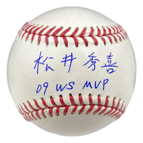 Hideki Matsui Yankees Signed In Kenji Official MLB Baseball 09 WS MVP Insc JSA