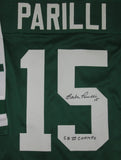 NY Jets BABE PARILLI Signed Custom Green TB Jersey AUTO w/ SB III Champs - COA