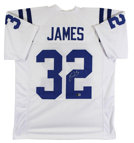 Edgerrin James Signed Indianapolis Colts Jersey (Beckett) 4xPro Bowl Running Bk.